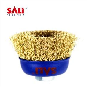 Crimped Wire Cup brush, lai noņemtu sintēzi